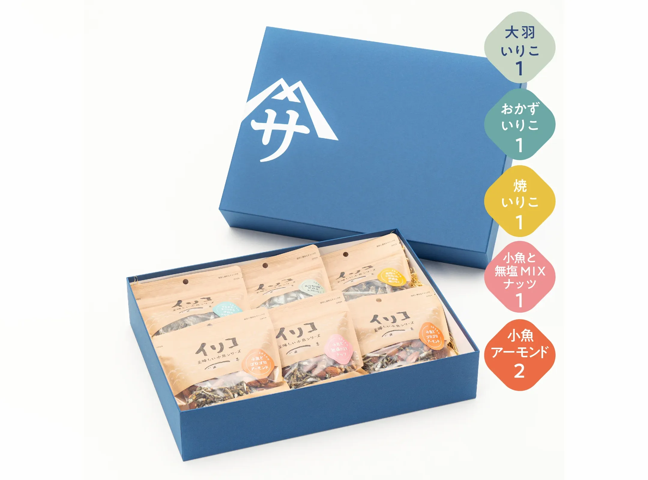 美味しい小魚シリーズギフトセット（小魚アーモンド2袋版）