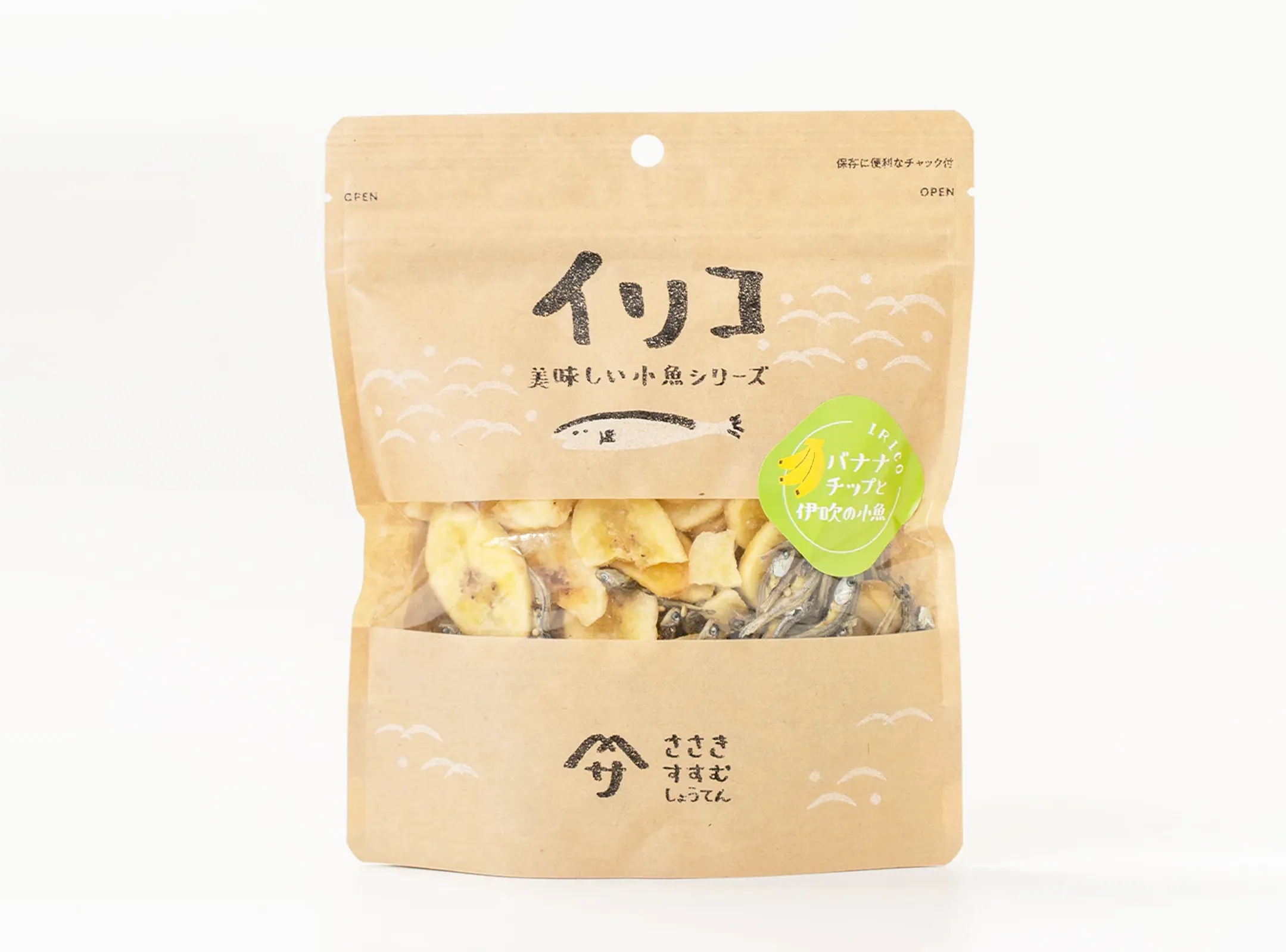 バナナチップと伊吹の小魚（100g）